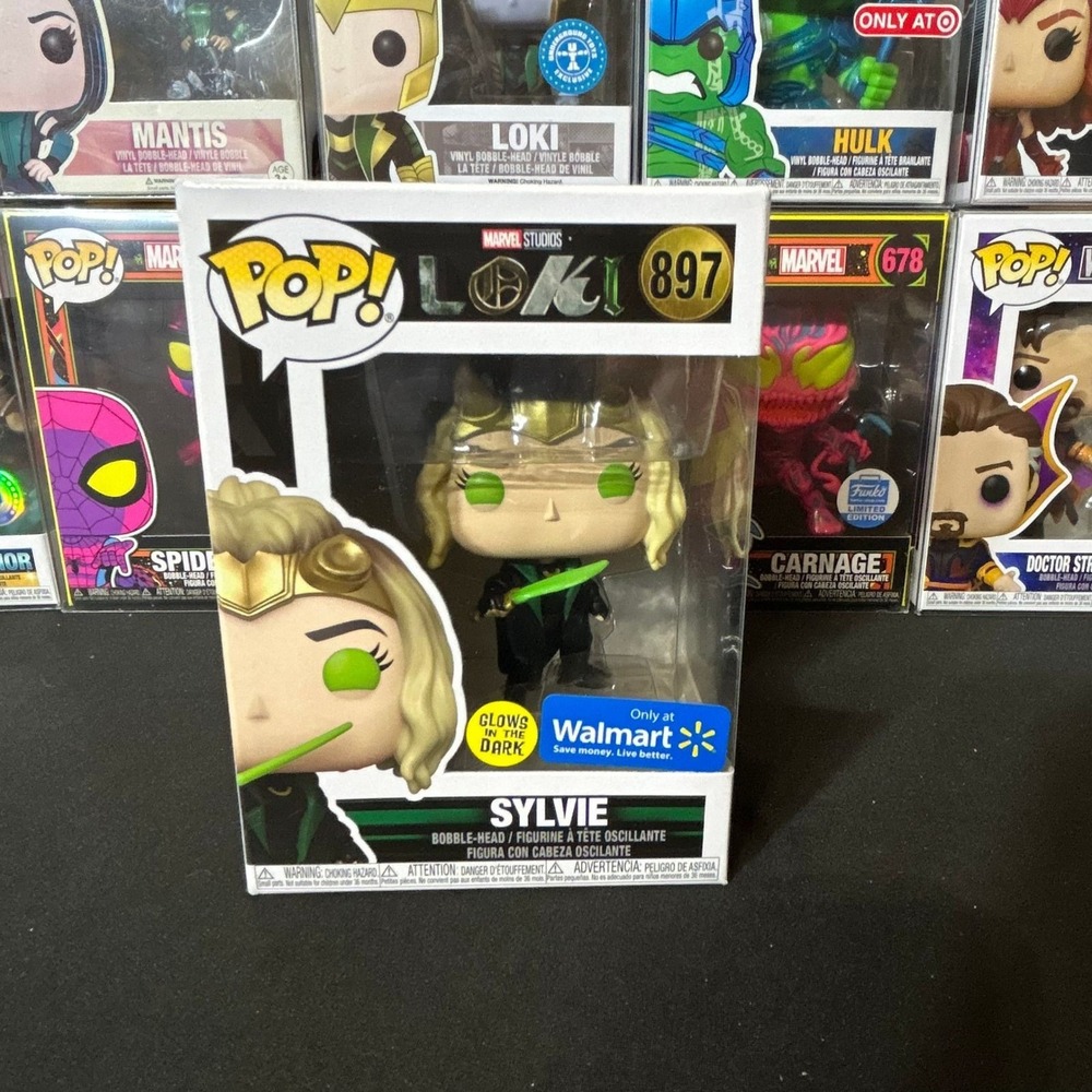 Funko Pop Marvel Loki Sylvie 897 Glow in the Dark Walmart Exclusive New